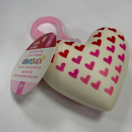 Heart Shaped Valentine's Day Squishy Clip