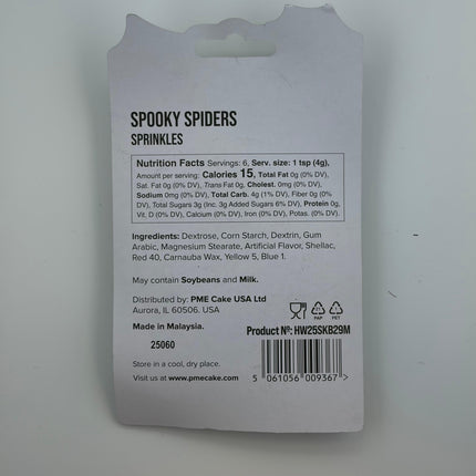 Spooky Spider Halloween Cake Sprinkles 0.9 oz