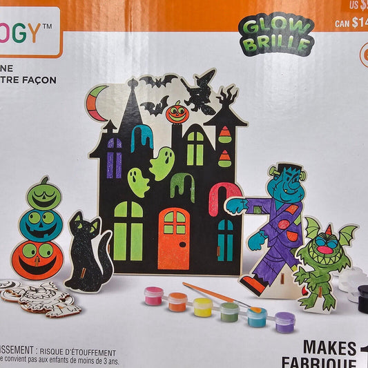 Creatology Color Your Way Glow 3D Figure Craft Kit ~ Halloween Haunted House NEW