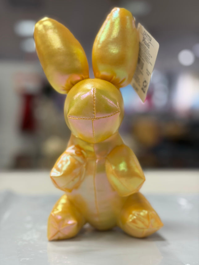 Iridescent Bunny Plush Décor – 8 in x 4 in by Way to Celebrate