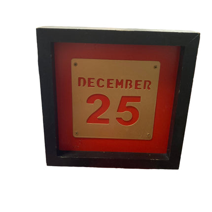 Ashland Christmas December 25 Table Decor Sign 7x7in