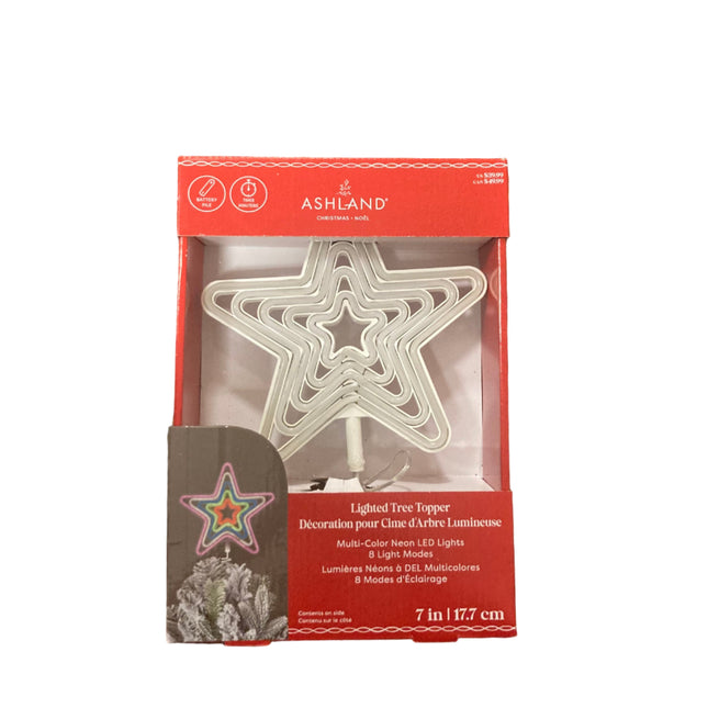 Ashland Christmas Lighted Tree Topper Star 7in