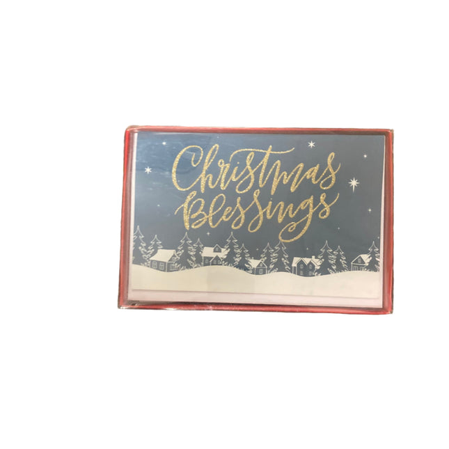 Recollections Christmas Blessings 10 Cards 4.75x7.25in with 10 Envelopes 5x7.5in