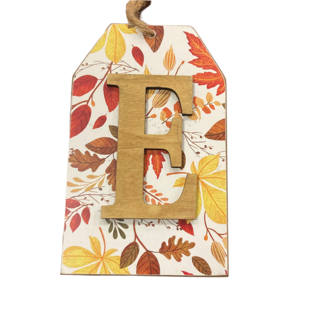 Ashland Fall Letter E Wall Sign 8x5in