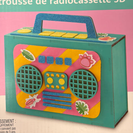 Summer 3D Wood Boom Box Craft Kit – Makes 1