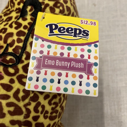 Peeps Emo Bunny Plush – 14 Inch Leopard Rocker