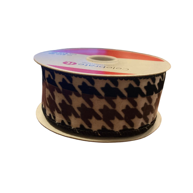 Celebrate it Christmas Black and White Ribbon 1.5inx25ft