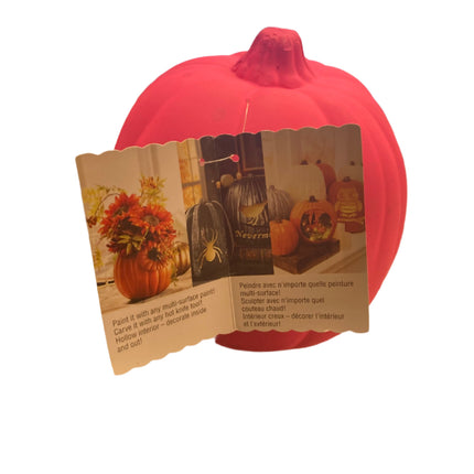Ashland Halloween Pink Craft Pumpkin 6in