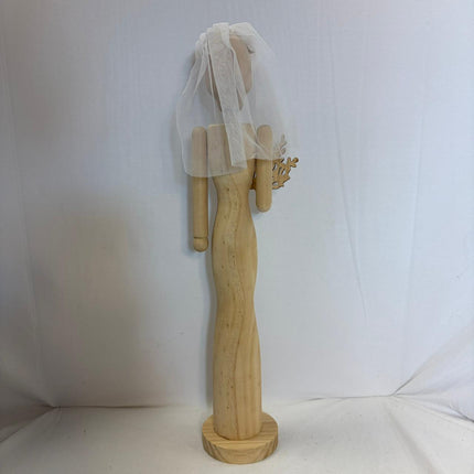 DIY Skeleton Bride Wood Nutcracker 20 in