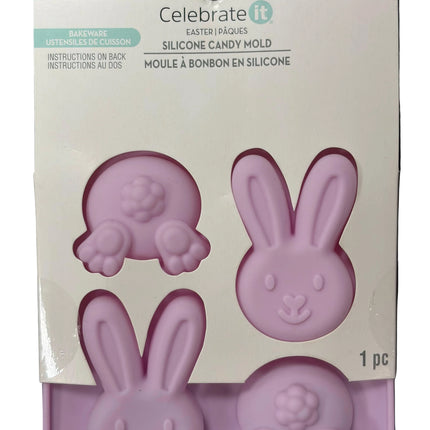 Celebrate It Easter Silicone Candy Mold – Bunny Faces & Bunny Bottoms