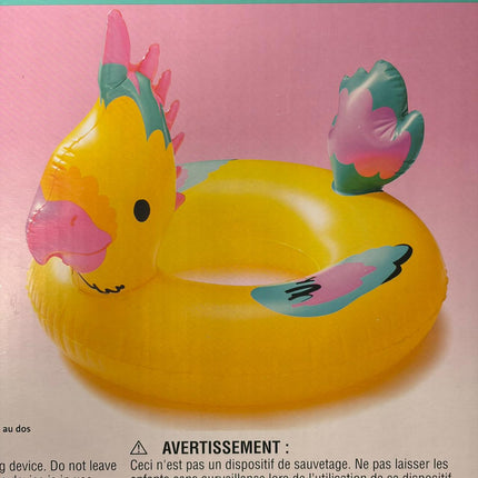 Summer Inflatable Pool Float – Colorful Bird Design (Ages 4+)