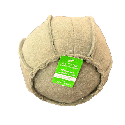 Ashland Spring Tabletop Décor – Plush Pumpkin with Flower (6" Height × 6" Width)