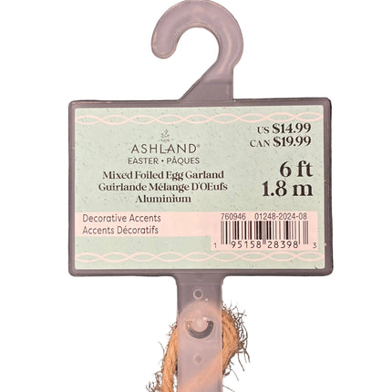 Ashland Glitter Egg Garland – Easter (6 ft)