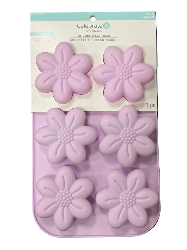 Celebrate It Easter Silicone Treat Mold – Flower Shapes (1 Piece)