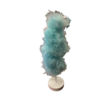 Ashland Christmas Small Blue Fluffy Tree Table Decor 10in