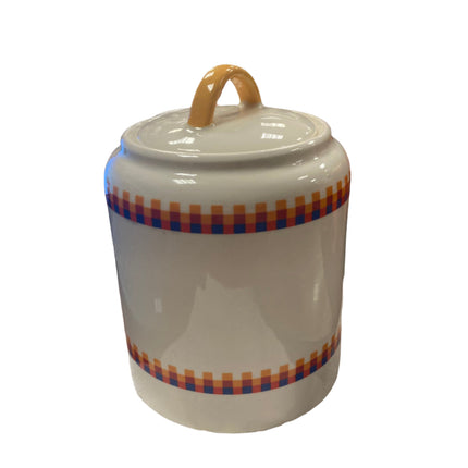 Ashland Fall Ceramic Canister Yellow Handle 7inx6in