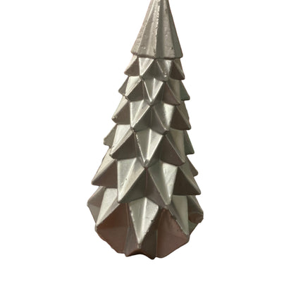 Ashland Christmas Silver Tree Candle 12in