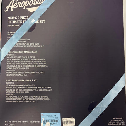 Men’s 3-Piece Ultimate Foot Care Set by Aero NY