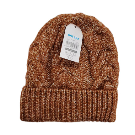 TIME AND TRU, TT BEANIE, BROWN, ONE SIZE FITS MOST