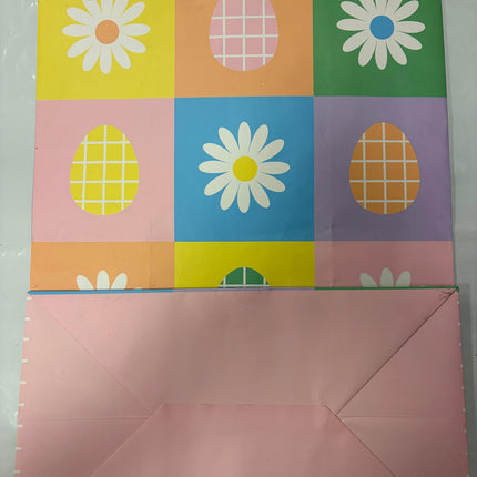 Pastel Easter Grid Gift Bag – 20 x 14 Inches