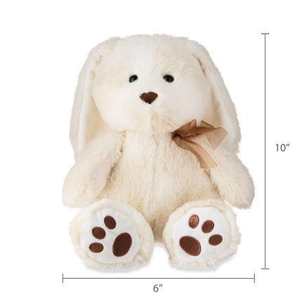 Easter Medium Cream Soft Bunny Plush, 10 in, by Way To Celebrate