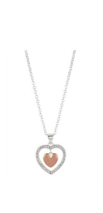 Necklace Brilliance Crystals "Daughter" Necklace Crystal Heart Pendant
