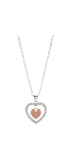 Necklace Brilliance Crystals "Daughter" Necklace Crystal Heart Pendant