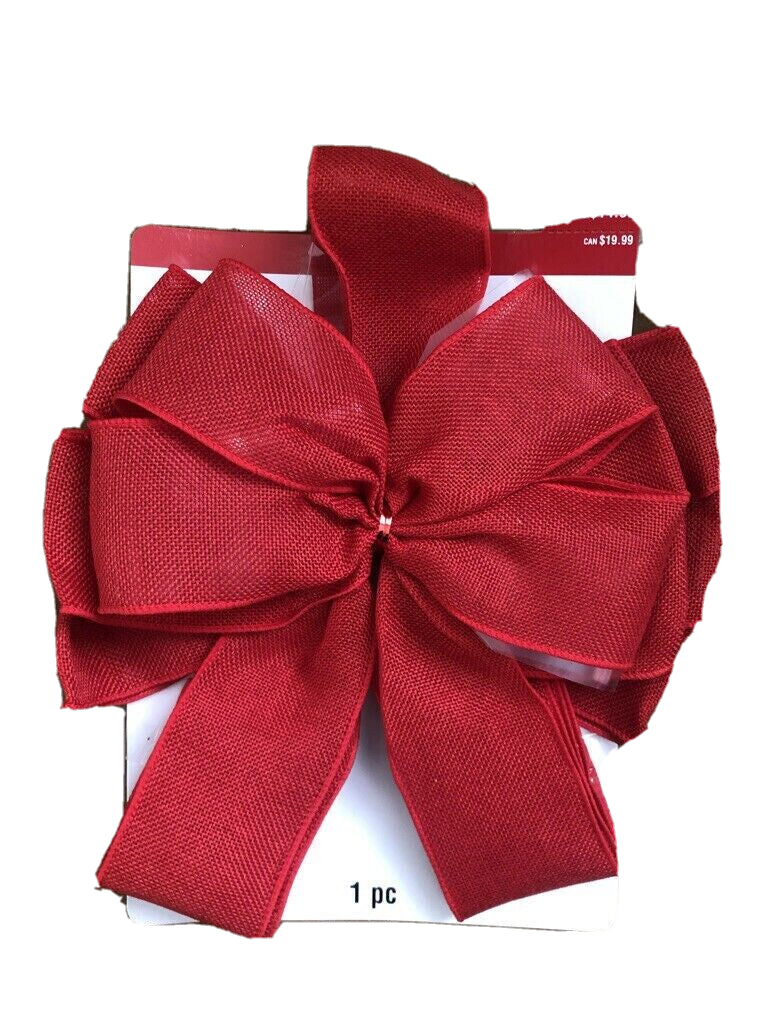 Celebrate It Christmas Holiday Noel Big Red Bow 639781 Large 12" Bow