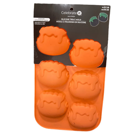 Celebrate it Halloween Witch Pot Silicone Treat Molds 2.5x3in