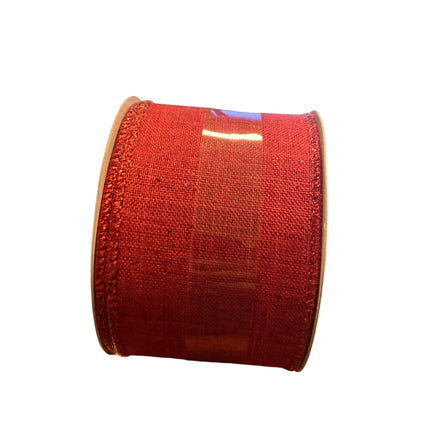 Celebrate it Christmas Red Mesh Ribbon 2.5inx20ft