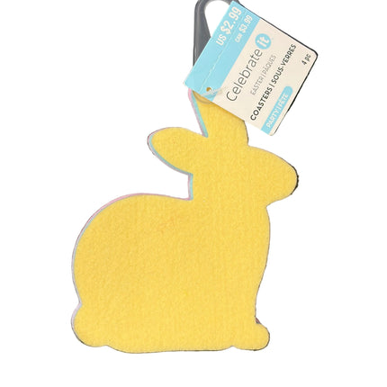Celebrate It Easter Felt Bunny Coasters – 4‑Piece Set