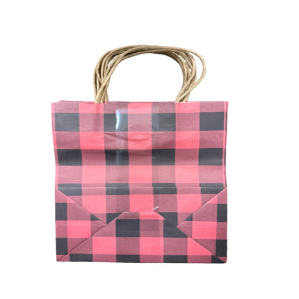 Celebrate it Gingham Christmas paper bags 8”x10”