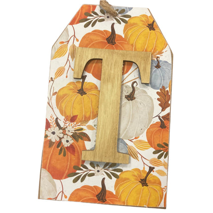 Ashland Fall Letter T Wall Sign 8x5in