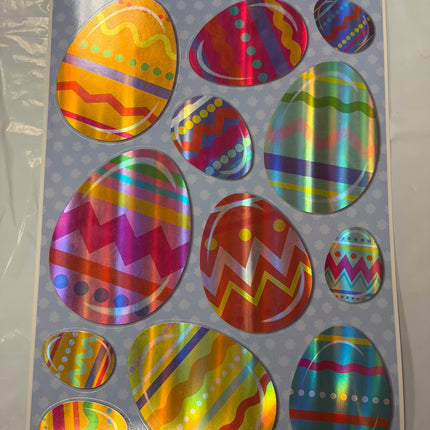 Easter Egg Window Clings – Holographic Designs