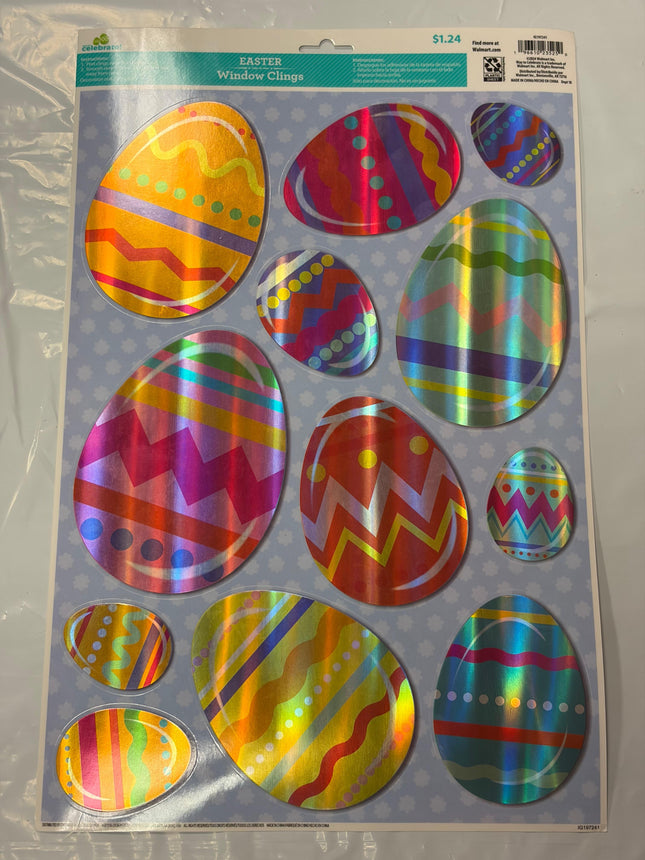 Easter Egg Window Clings – Holographic Designs