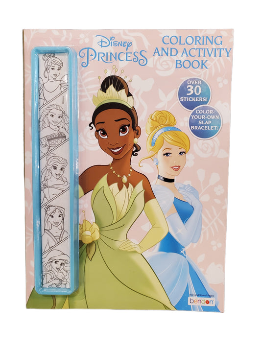 DISNEY PRINCESS COLORING AND ACTIVITY BOOK WITH STICKERS