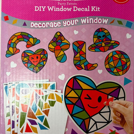 Valentine's Day DIY Window Decal Kit Makes 18 by Way to Celebrate