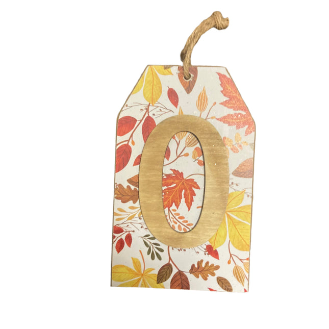 Ashland Fall Letter O Wall Sign 8x5in