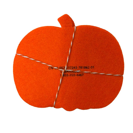 Thanksgiving Pumpkin Felt Shapes Craft Set – 15 Pieces (5" x 6")