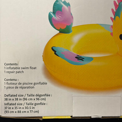 Summer Inflatable Pool Float – Colorful Bird Design (Ages 4+)