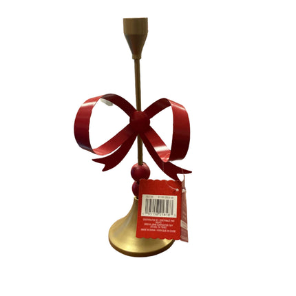 Ashland Christmas Candle Holder with Big Bow
