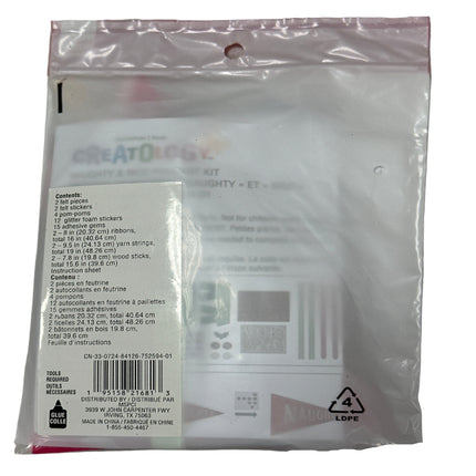 Creatology naughty and nice pennant kit