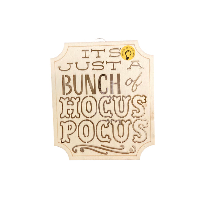 Make Market Halloween Hocus Pocus Light Up Decoration 7x6in