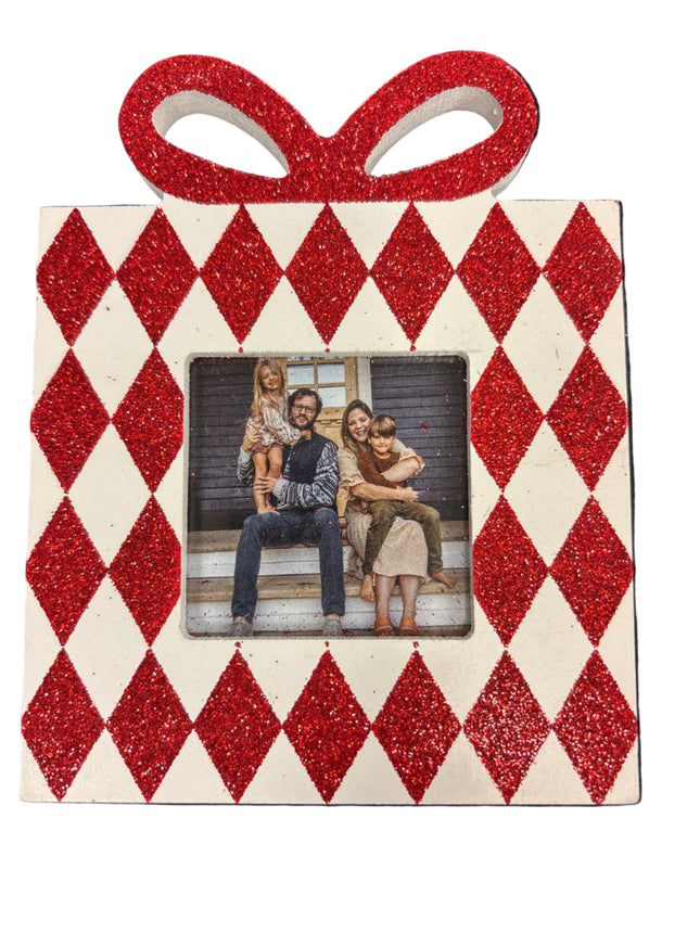 Christmas gift box tabletop frame 2X2