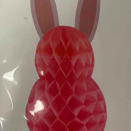 Celebrate It Easter Honeycomb Bunny – Small (4.6" W × 9" H)