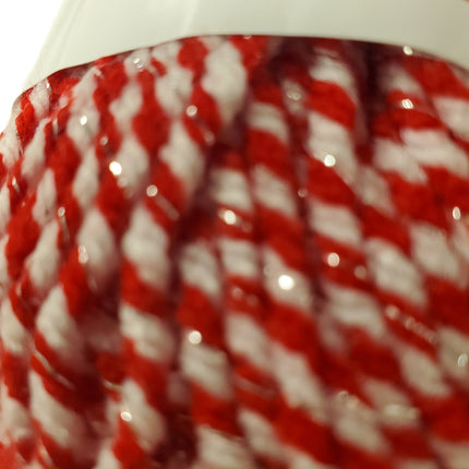 Candy Cane Sparkle Christmas Yarn, 90 Yards