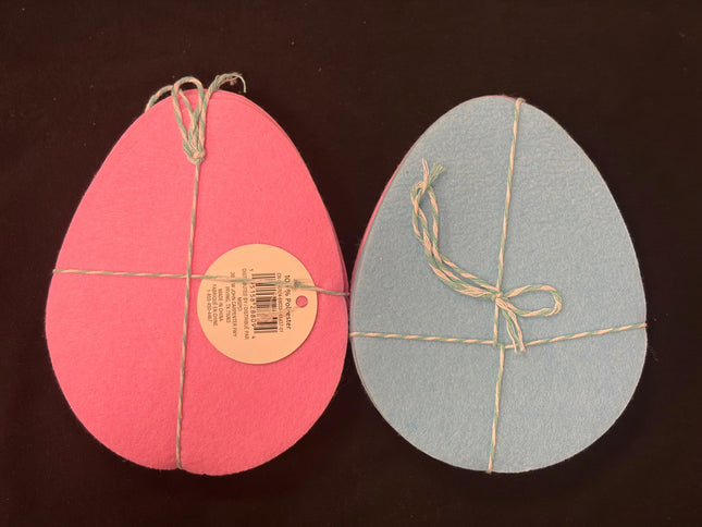 Creatology Felt Egg Shapes – 15‑Piece Set (8 Pink, 7 Blue)