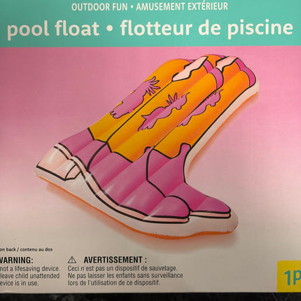 Creatology Summer Inflatable Swim Float – Cowboy Boots Design