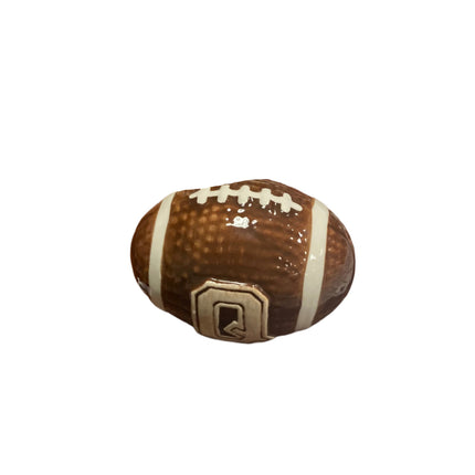 Celebrate it Ceramic Football Letter Q 4x3in