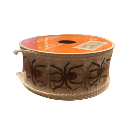 Celebrate it Halloween Spider Wired Ribon 1.5inx25ft
